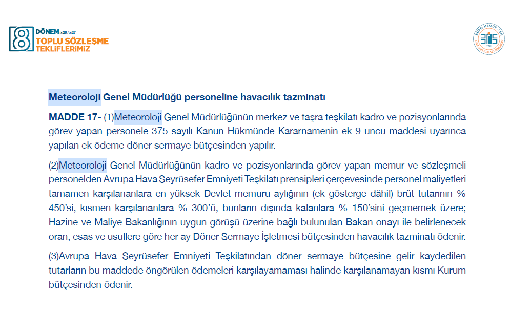 Havacılığın Vazgeçilmez Bileşeni: MGM Personeli Adil ve Kalıcı Tazminat Bekliyor